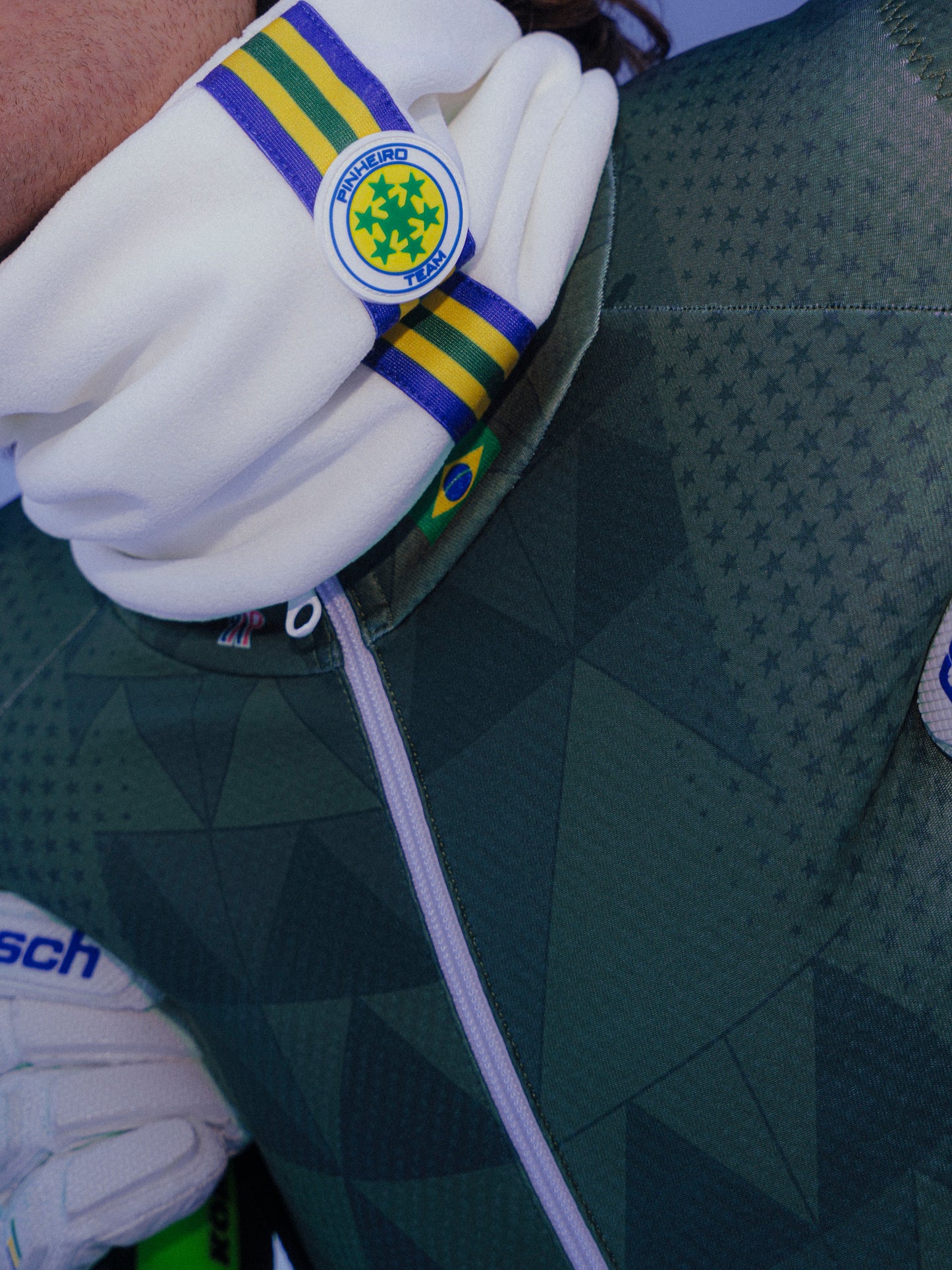 Pinheiro Long Neckie White